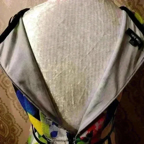 Nine West Colorful Sleeveless Sheath Dress - Picture 10 of 11